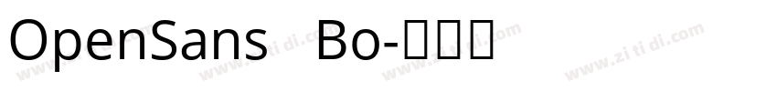 OpenSans   Bo字体转换